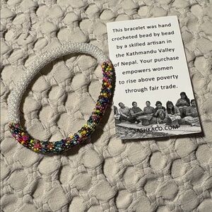 Sashka NWOT Colorful handcrafted Beaded Bracelet